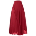 thumbnail image 1 of Lusa Maxi Skirts for Women Summer Fashion Tie Solid Color Soft Comfortable Chiffon Skirts Lightweight Asymmetrical Design Breathable Flowy Casual Long Wrap Skirt One Size, 1 of 2
