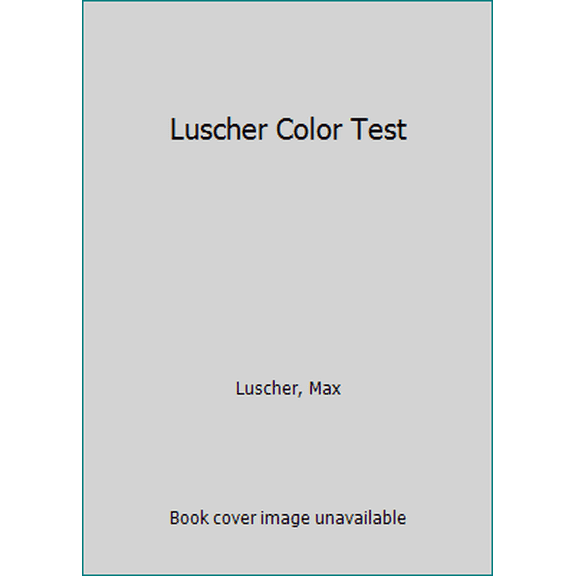 Pre-Owned Luscher Color Test by Max Luscher (Paperback), Textbooks, English