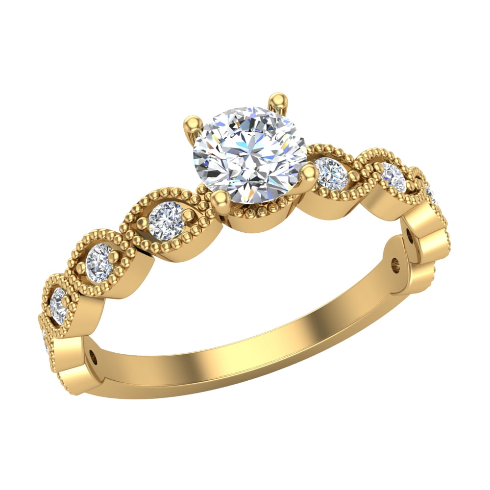 Luscious Marquise Design Round Brilliant Diamond Ring 18K Gold 0 60 CT luscious-marquise-design-round-brilliant-diamond-ring-18k-gold-0-60-ct