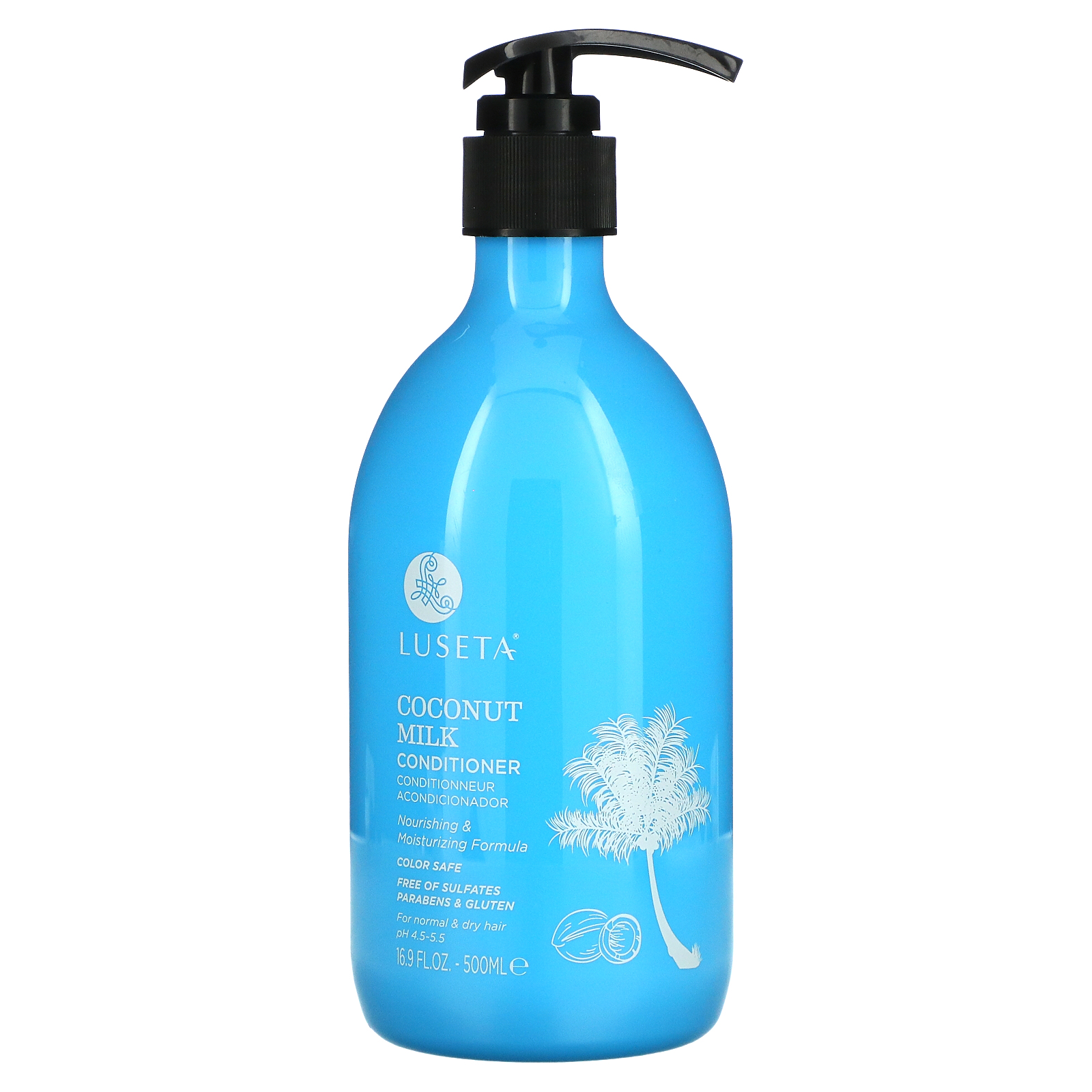 Luseta Beauty Conditioner, For Normal & Dry Hair, Coconut Milk, 16.9 fl oz (500 ml) - image 1 of 2