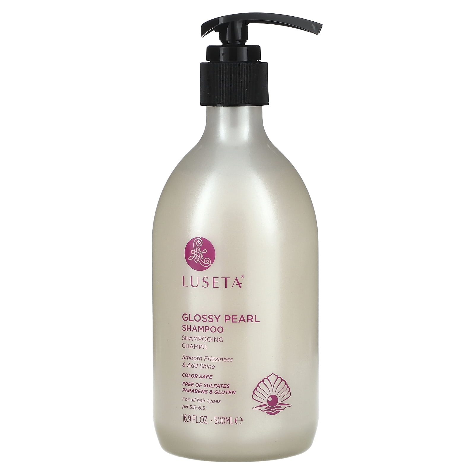 Luseta Beauty Glossy Pearl Shampoo, For All Hair Types, 16.9 fl oz (500