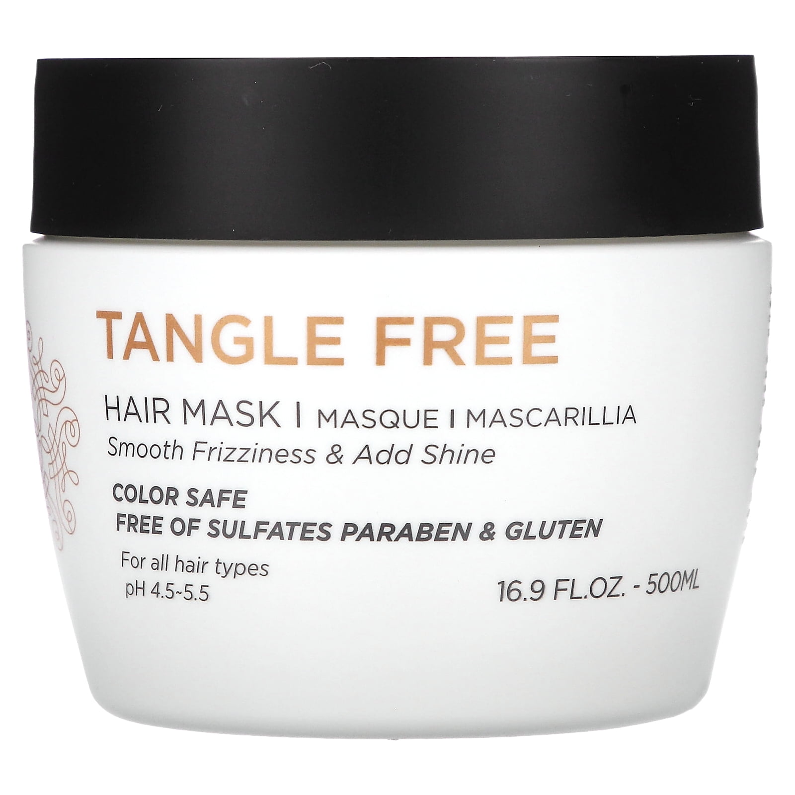 Luseta Beauty Tangle Free, Hair Mask, For All Hair Types, 16.9 fl oz (500 ml)