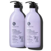 Luseta Biotin B-Complex Thickening Hair Loss Shampoo & Conditioner Set for Thin & Dry Hair - Sulfate Free Paraben Free Color Safe