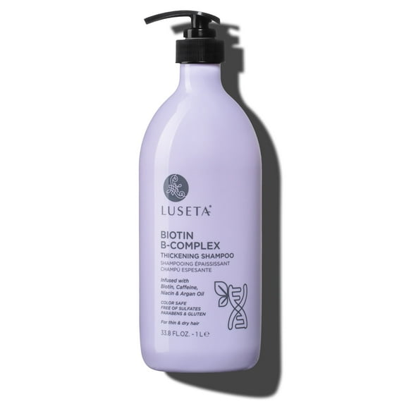 Luseta Biotin B-Complex Thickening Hair Loss Shampoo for Thin & Dry Hair - Sulfate Free Paraben Free Color Safe
