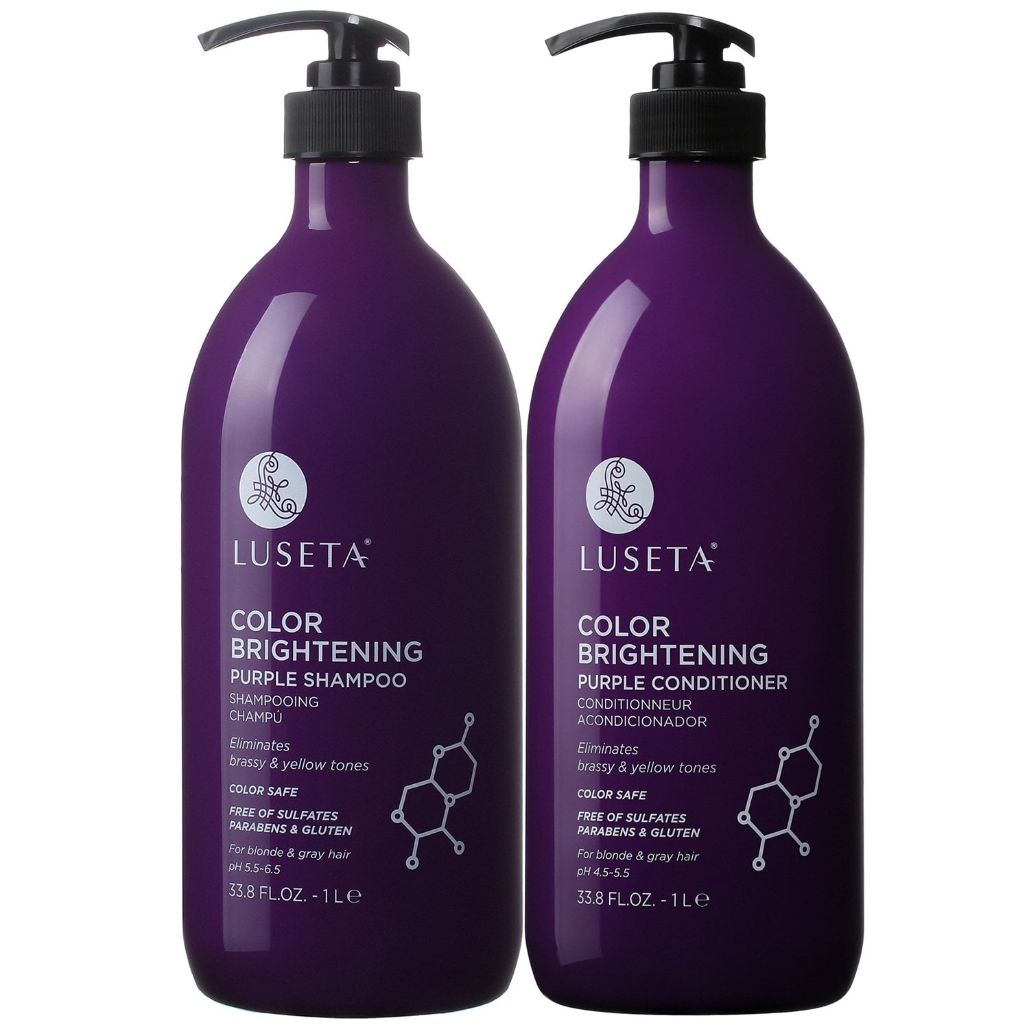 Luseta Color Brightening Purple Shampoo and Conditioner Set Luseta Color Brightening Purple Shampoo and Conditioner Set