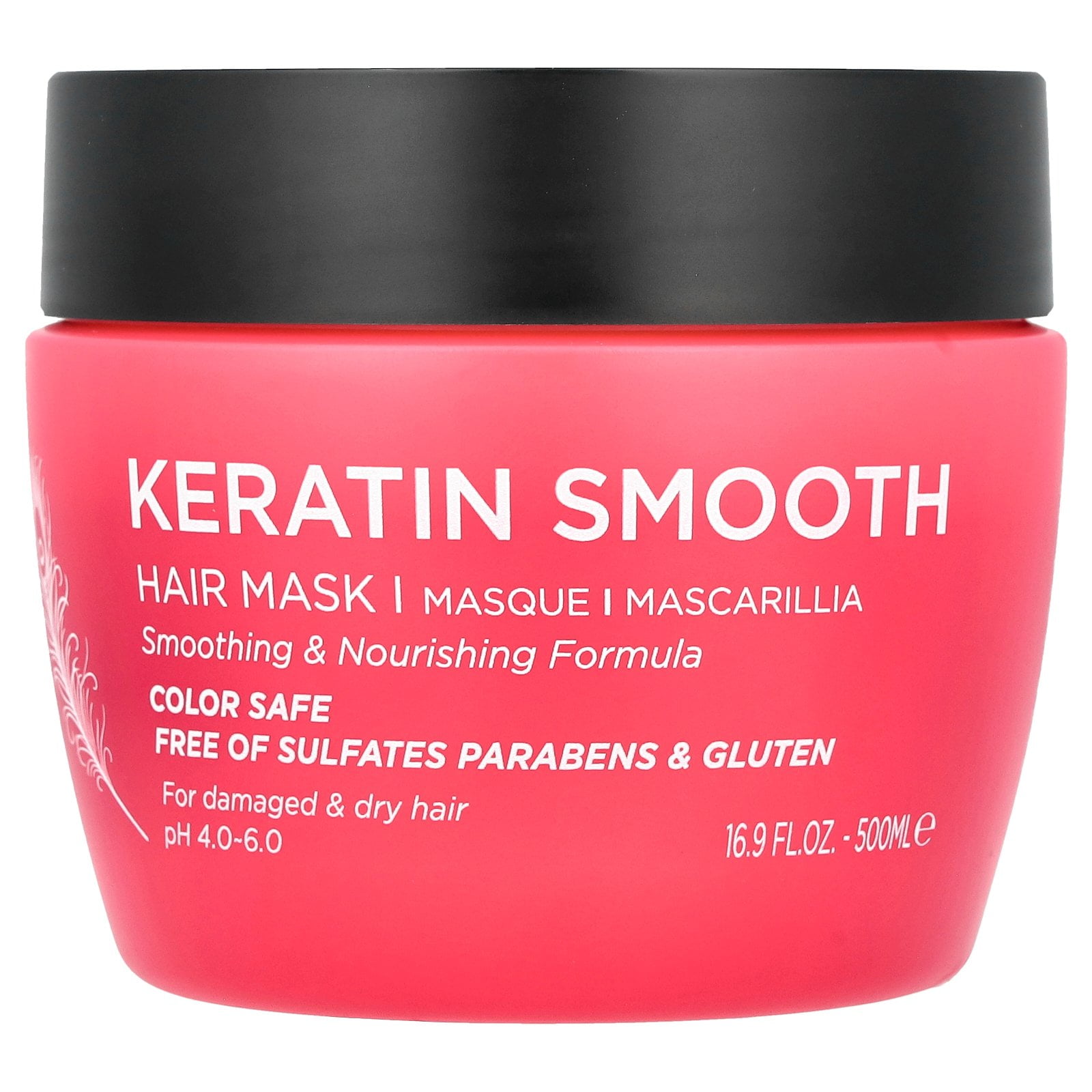 Luseta Keratin Smoothing & Nourishing Hair Mask for Damaged & Oily Hair - Sulfate Free Paraben Free Color Safe