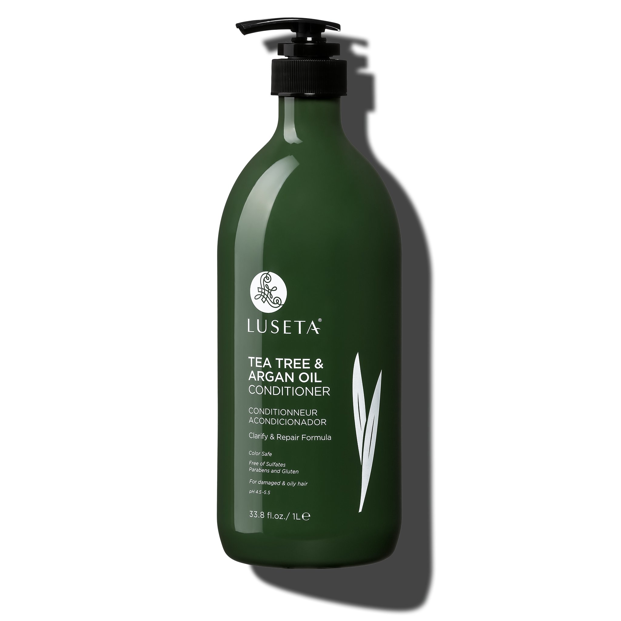 Luseta Tea Tree &amp; Argan Oil Clarify &amp; Repair Conditioner for Damaged &amp; Oily Hair - Sulfate Free Paraben Free Color Safe - image 1 of 2