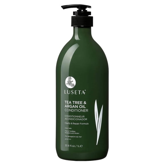Luseta Tea Tree &amp; Argan Oil Clarify &amp; Repair Conditioner for Damaged &amp; Oily Hair - Sulfate Free Paraben Free Color Safe