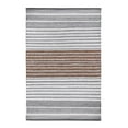 thumbnail image 1 of Lush Ambience Hand Made Striped Premium Area Rug|Stain Resistant, Uv Resistant, Pet Friendly Indoor-Outdoor Rug (2.5'X8'-Grey Brown), 1 of 5