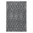 thumbnail image 1 of Lush Ambience Navya Indoor Rag Area Rug | Hand Woven, Ecofriendly, Recycled Polyester Rug for Indoor Outdoor Use | 8X10 Ft | Black, 1 of 2