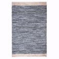 thumbnail image 1 of Lush Ambience Yashi Indoor Rag Area Rug | Hand Woven, Ecofriendly, Recycled Polyester Rug for Indoor Outdoor Use | 2X3 Ft | Grey & Beige, 1 of 4