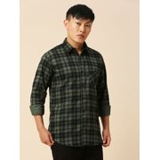 TryBuy Lush Checked Mens Shirts, Full Sleeves Button-Up Casual Shirt for Men, Sizes XXL