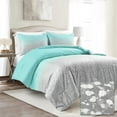 thumbnail image 1 of Lush Décor Blue and Gray, Ombre Polyester Comforters, King, (2 Counts), 1 of 11