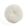 thumbnail image 1 of Lush Decor 100% Polyester Button Soft Sherpa Round Decorative Pillow Neutral Single 15" Diameter, 1 of 11