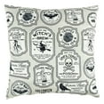 thumbnail image 1 of Lush Decor 100% Polyester Halloween Badge Decorative Pillow Gray Single 20X20, 1 of 3