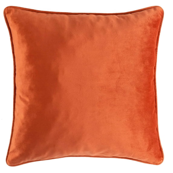 Lush Decor 100% Polyester Solid Velvet Decorative Pillow Autumn Leaf Single 20X20