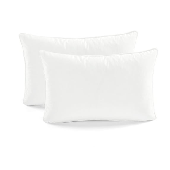 Lush Decor 13x20 Decorative Pillow Cover, White Velvet Pair