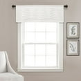 thumbnail image 1 of Lush Decor, 18 x 52 , White Wave Texture Valance , Pleated Ruffle Fold Window Kitchen Curtain (Single), 1 of 11