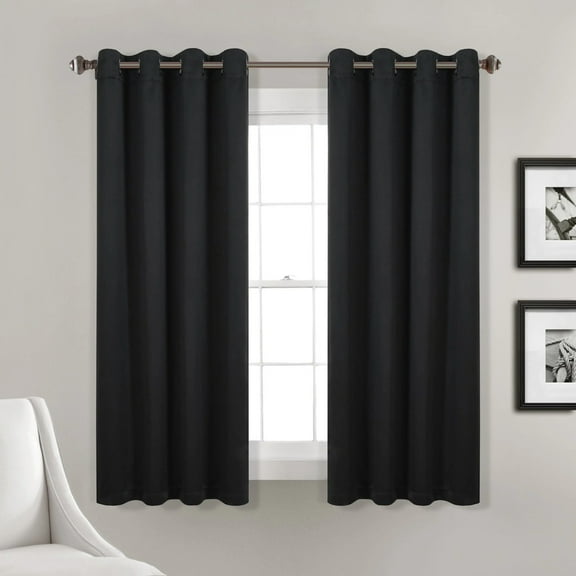 Lush Decor 2 Piece Blackout Curtain Set
