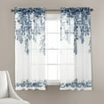 thumbnail image 1 of Lush Decor Floral Sheer Window Curtains, 2 Panels, 1 of 9