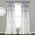 thumbnail image 1 of Lush Decor 2 Piece Medallion Light Filtering Curtain Set, 1 of 11