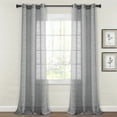 thumbnail image 1 of Lush Decor 2 Piece Texture/Embroidery Sheer Curtain Set, 1 of 11