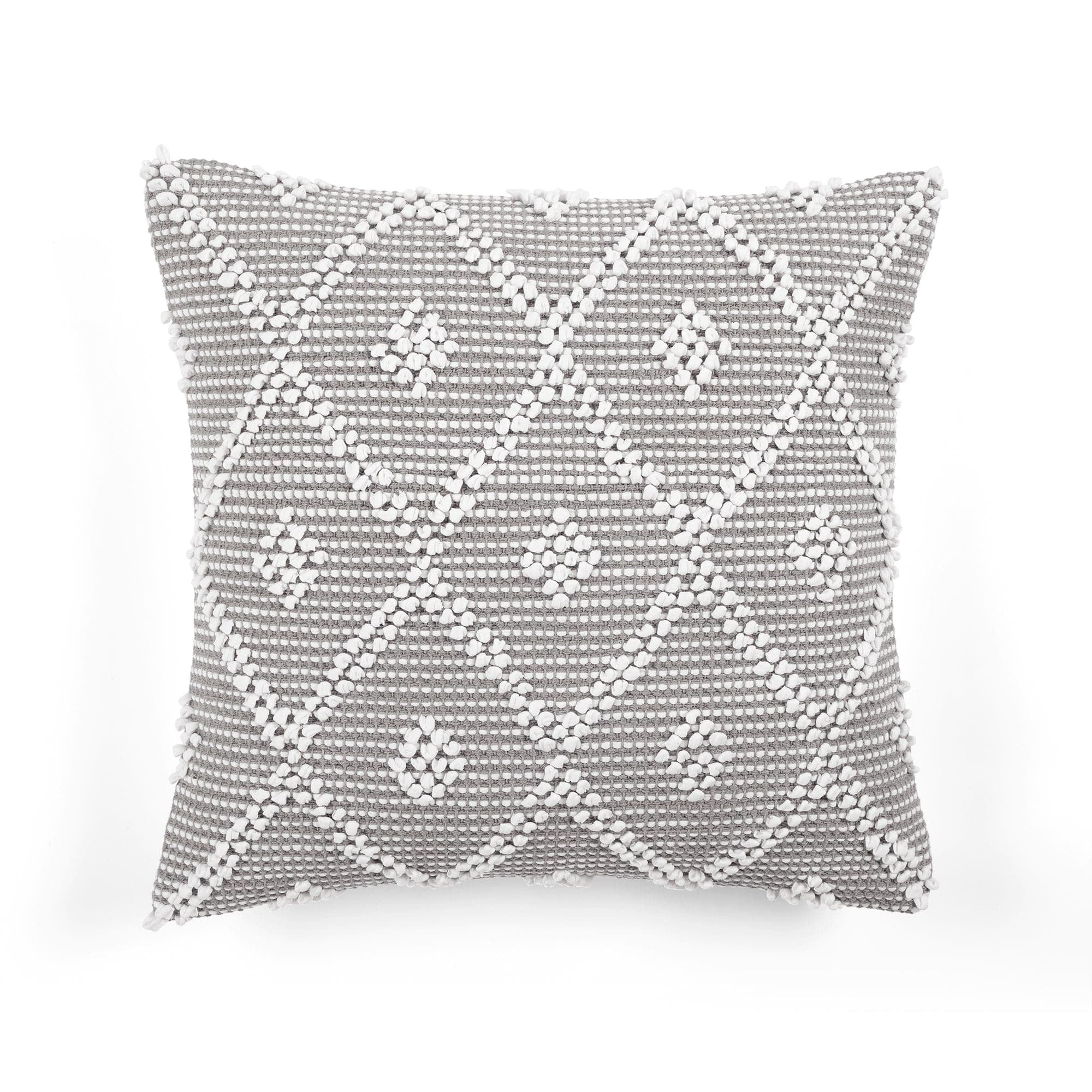 Light Gray Cotton Polyester Nordic Throw Pillow Cover