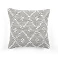 thumbnail image 1 of Lush Decor 20 in x 20 in Gray Woven Cotton Blend Decorative Pillow Cover, 1 of 11
