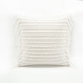 thumbnail image 1 of Lush Decor 20 in x 20 in White Stripes Cotton Blend Decorative Pillow Cover, 1 of 11