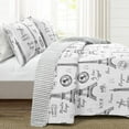 thumbnail image 1 of Lush Decor 320 Thread Count 3 Piece Quilt Sets, King with Pillow Shams, 1 of 4