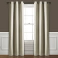thumbnail image 1 of Lush Decor Absolute Blackout 95'' x 38'' Solid Wheat 100% Polyester Metal Grommets Pair Window Panel, 1 of 11