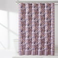 thumbnail image 1 of Lush Decor Alicia Camo Floral? Shower Curtain Single 72" W X 72" L Purple - Flower Bath Curtain - Purple Shower Curtain - Modern Bathroom Decor, 1 of 7