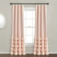 thumbnail image 1 of Lush Decor Allison Ruffle Window Panel Blackout - Blush-Single- 84 x 40, 1 of 11