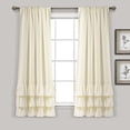 thumbnail image 1 of Lush Decor Allison Ruffle Window Panels - White - 84 x 40, 1 of 11