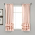 thumbnail image 1 of Lush Decor Allison Ruffle Window Panels - White - 84 x 40, 1 of 11