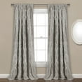 thumbnail image 1 of Lush Decor Avon 84" x 54" Solid Light Gray 100% Polyester 3" Rod Pocket Single Window Panel, 1 of 11