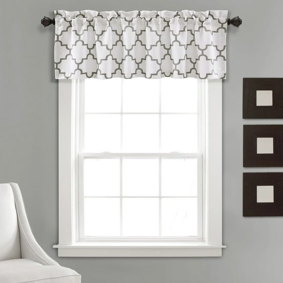 Lush Decor Bellagio Valance - Gray - 18 x 52