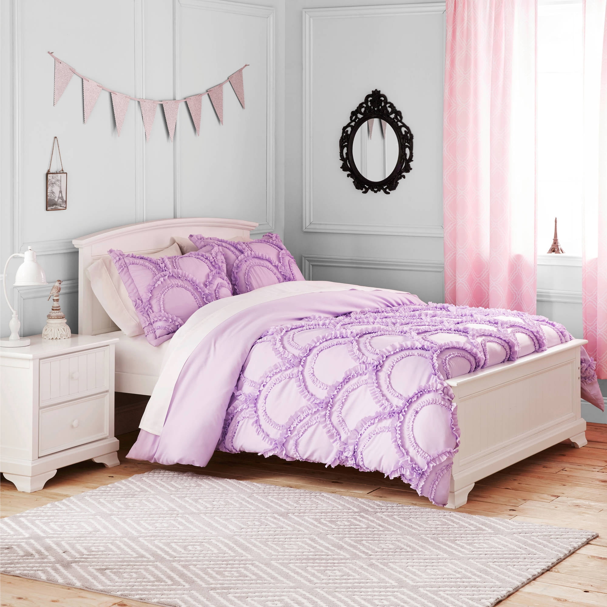 Lush Decor Better Homes and Gardens Kids Lavender Ruffle Bedding