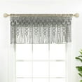 Lush Decor Boho Macramé Textured Valance - Gray - Walmart.com