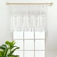 thumbnail image 1 of Lush Decor Boho Macramé Textured Valance - Gray, 1 of 11