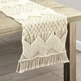 thumbnail image 1 of Lush Decor Boho Macrame Handcrafted Indoor/Outdoor Washable Water Repellent Runner Neutral Single 13X72, 1 of 11