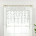 thumbnail image 1 of Lush Decor Boho Macrame Leaf Cotton Valance/Kitchen Curtain/Wall Decor Single White 40X30, 1 of 11
