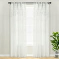 thumbnail image 1 of Lush Decor Boho Macrame Leaf Cotton Window Curtain/ Room Divider/Wedding Backdrop/Wall White Single 40X84, 1 of 11