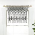 thumbnail image 1 of Lush Decor Boho Macrame Tassel Cotton Valance/Kitchen Curtain/Wall Decor Single Gray 40X30, 1 of 11