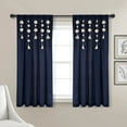 thumbnail image 1 of Lush Decor Boho Macrame Tassel Single Window Curtain Panel - Gray - 84 x 40, 1 of 11