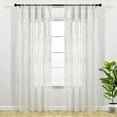 Lush Decor Boho Macrame Textured Cotton Window Curtain/Room Divider