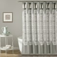thumbnail image 1 of Lush Decor Boho Medallion Shower Curtain, 72x72, Gray, Single, 1 of 11
