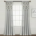 thumbnail image 1 of Lush Decor Boho Pom Pom Tassel Linen Window Curtain Panel Light Gray Single 52X95, 1 of 11