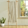 thumbnail image 1 of Lush Decor Boho Tufted Cotton Woven Tassel Fringe Throw Neutral Single 50X60, 1 of 11