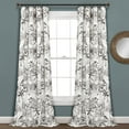 thumbnail image 1 of Lush Decor Botanical Garden Room Darkening 95" x 52" Floral Gray 100% Polyester 3" Rod Pocket Pair Window Panel, 1 of 11